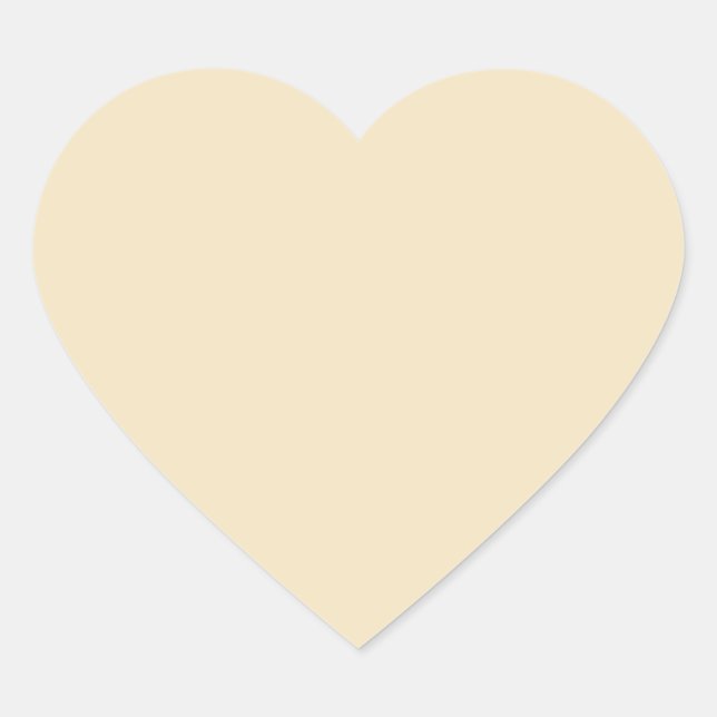 Creme Heart Sticker (Vorderseite)