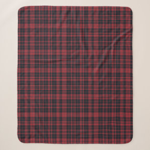 Creme Kariert und Ribbon Weihnachten Sherpadecke