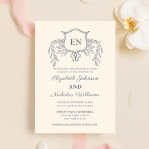 creme klassische Hochzeitseinladungen uk Template