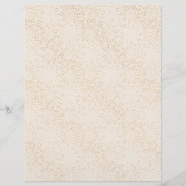 Creme Lace Scrapbook Paper (Vorderseite)