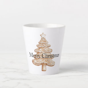 Creme-Lebkuchen-Weihnachtsbaum Milchtasse