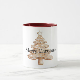 Creme-Lebkuchen-Weihnachtsbaum Tasse