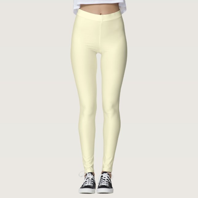Creme Leggings (Vorderseite)