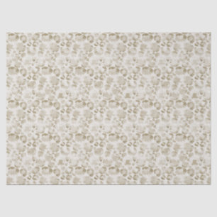 Creme Leopard Print Seidenpapier