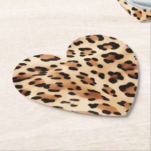 Creme Leopard Print Untersetzer
