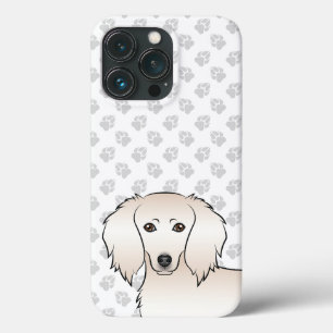 Creme Long Hair Dackel Niedlich Cartoon Dog Case-Mate iPhone Hülle