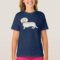 Creme Long Hair Dackel Niedlich Cartoon Dog