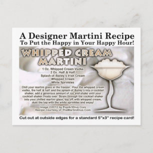 Creme Martini Rezept Postkarte