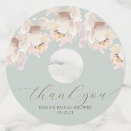 Creme & Mint Wasserfarbe Blumenmotive