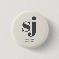Creme-Monogramm-Initialen