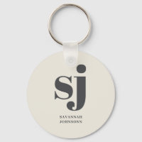 Creme-Monogramm-Initialen