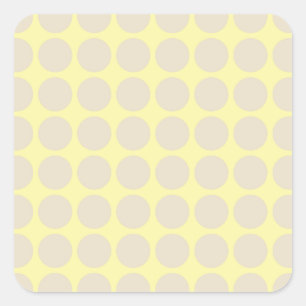 Creme-Neutralpunkte Quadratischer Aufkleber