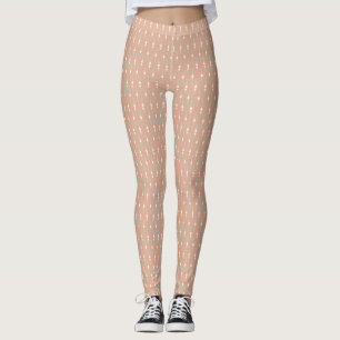 Creme Pattern Leggings