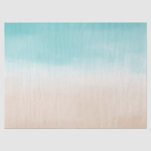 Creme Peach Aqua Ombre  Seidenpapier