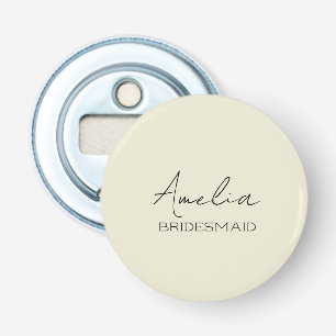 Creme Personalisiert Bridesmaid Flaschenöffner