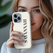 Creme personalisierter Name