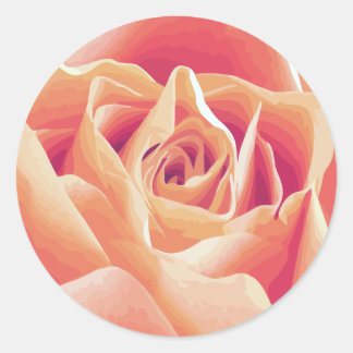 Creme Pink Rose Sticker