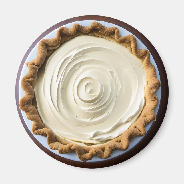Creme Pudding Pie Food Magnet (Vorne)