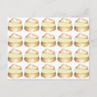 Creme Puff Puffs French Pastry Feinschmecker Postc