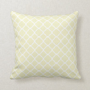 Creme Quatrefoil Kissen