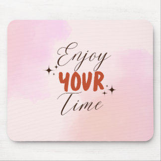 Creme Red Pink Creative Watercolor Genießen Sie Ih Mousepad