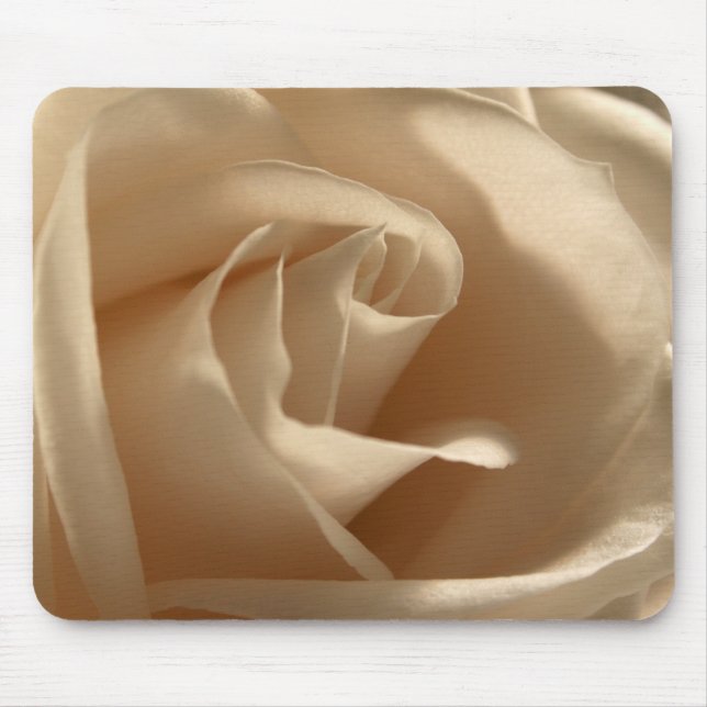 Creme Rose Foto Hübsch Blütenblätter Blume Blüten Mousepad (Vorne)
