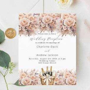 Creme Rose Hochzeitsempfang