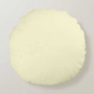 Creme Rundes Kissen