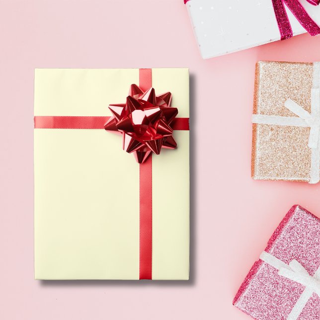 Creme Solid Color | Classic | elegant Geschenkpapier (Von Creator hochgeladen)
