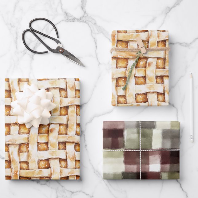 Creme-Torte-Boden Geburtstag Geschenkpapier Set (Vorderseite)