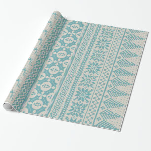 Creme und blaue angemessene geschenkpapier