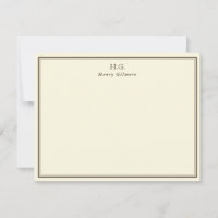 Creme und Brot Mit Monogramm