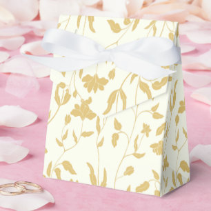 Creme und gelbe Blüten Geschenkschachtel