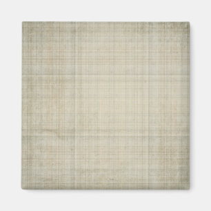 Creme und grau kariert magnet