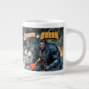 Creme und Zucker Jumbo-Tasse