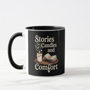 Creme Vintag Book and Candle Tasse