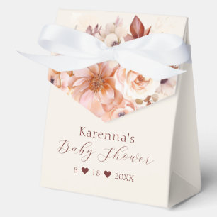 Creme Vintag Floral Fall Baby Dusche Geschenkschachtel