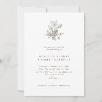 Creme Vintag Pinecone & Acorns Hochzeit im Herbst