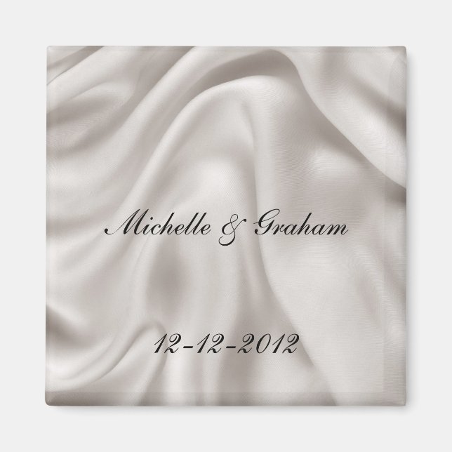 Creme Wedding Magnet Set (Vorne)