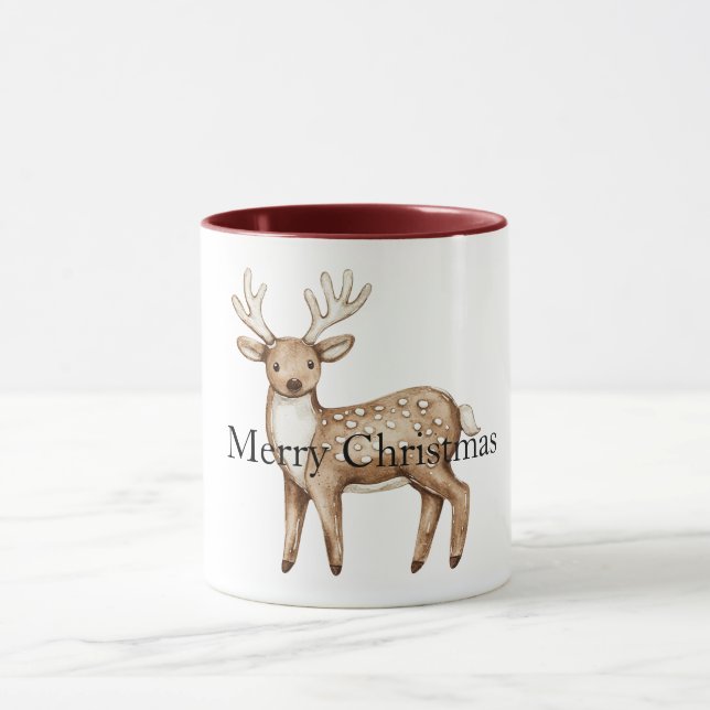 Creme-Weihnachtsgänse Tasse (Zentrum)