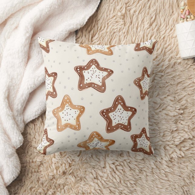 Creme White Stars Weihnachten Kissen (Decke)