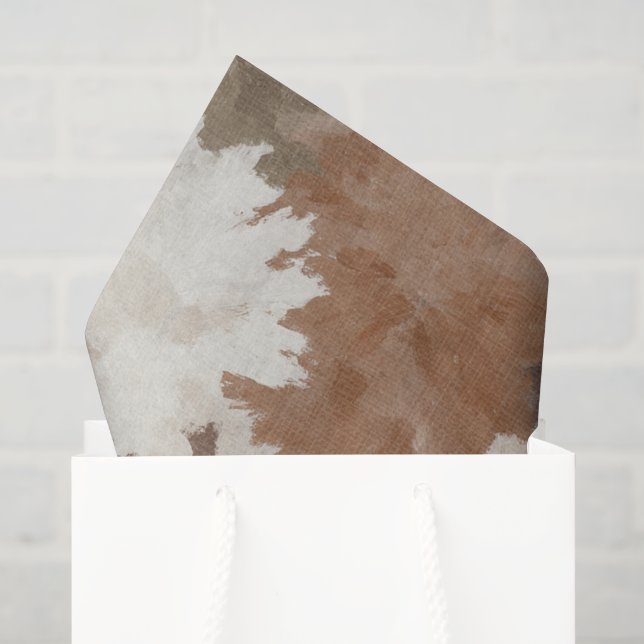 Cremebraun Abstrakt Seidenpapier (Geschenktüte)