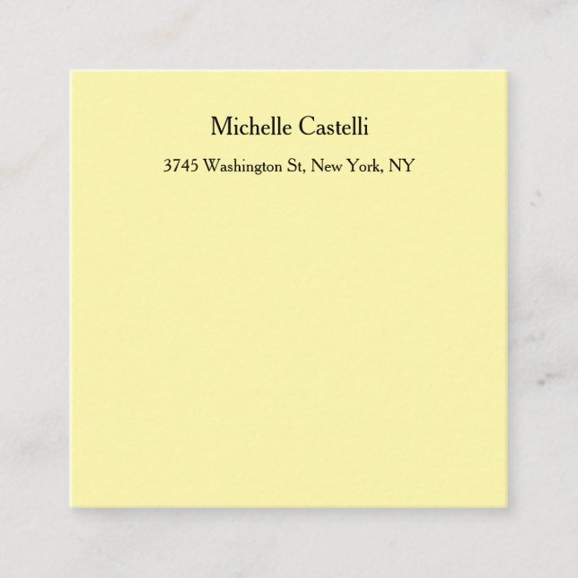 Cremefarbe Beruflich Einzigartig klassisch Begleitkarte (Vorderseite)