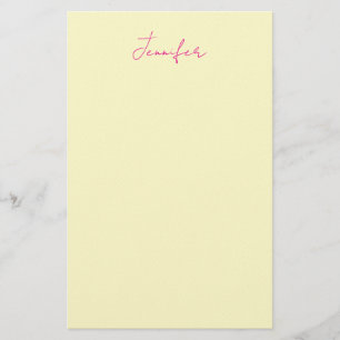 Cremefarbe elegantes modernes minimalistisches sch briefpapier