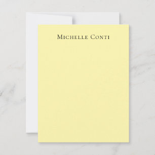 Cremefarbe Minimalistisch Schlicht elegant Mitteilungskarte