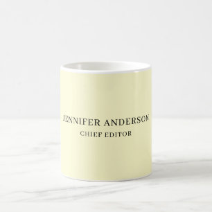 Cremefarbe Professionell Modern Schlicht Minimalis Kaffeetasse