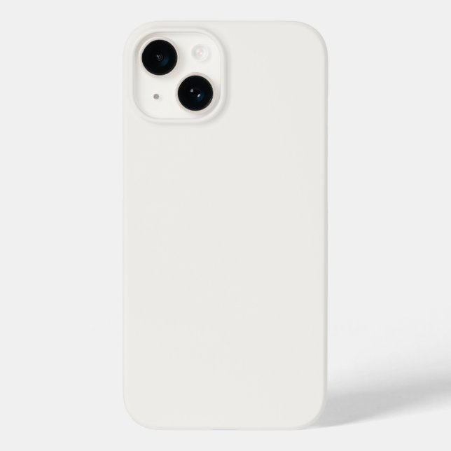 cremefarben, milchweiß, warm weiß Case-Mate iPhone hülle (Rückseite)