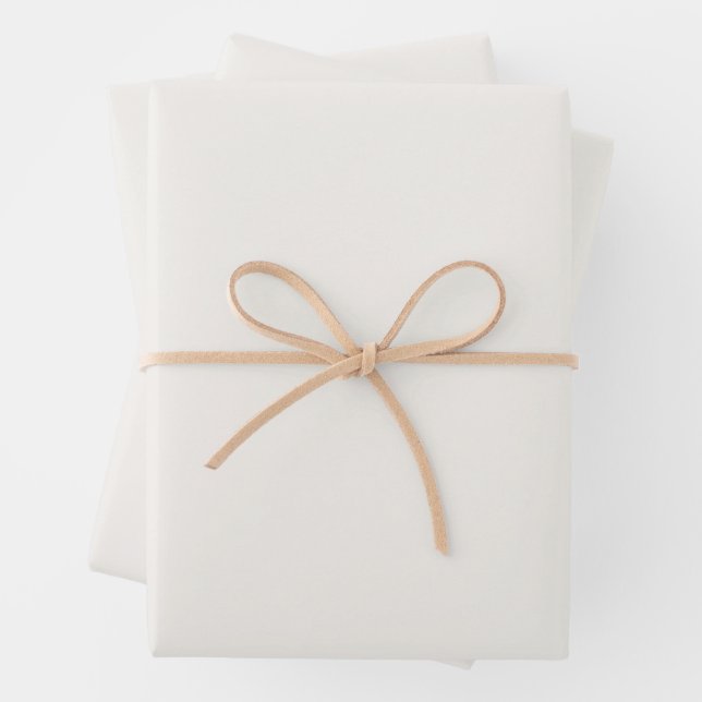 cremefarben, milchweiß, warm weiß geschenkpapier set (Beispiel)
