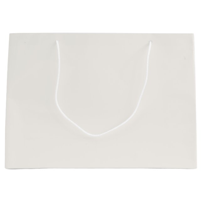 cremefarben, milchweiß, warm weiß große geschenktüte (Vorderseite)