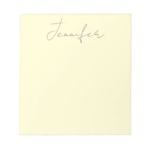 Cremefarbene elegante moderne minimalistische einf notizblock